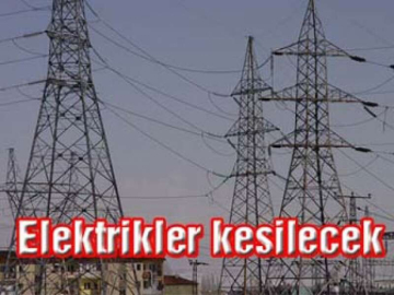 Süleymanbey Mahallesinde Elektrik Kesintisi Yapılacak