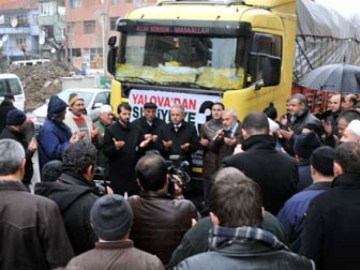 Suriye'ye Yalova'dan 20 Ton Yardım Malzemesi