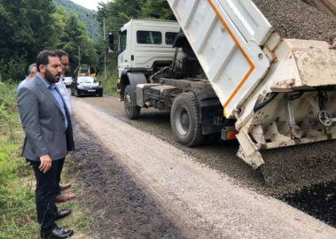 Kapılı Çınar Yolu Asfaltlanıyor