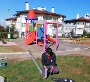 Subaşı’da Parkların Aydınlatması Yenilendi