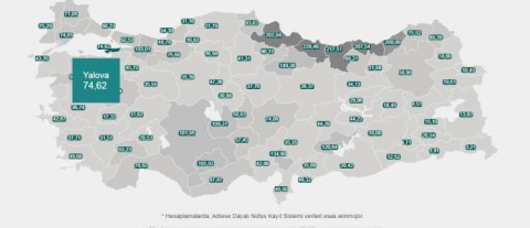 Yalova’da Vaka Sayısı Geriliyor