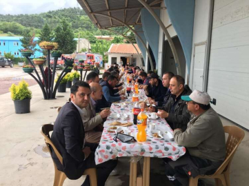 Başkan Arslan Personelle Yemek Yedi