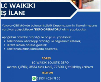 Lc Waikiki Depo Operatörü Alacak