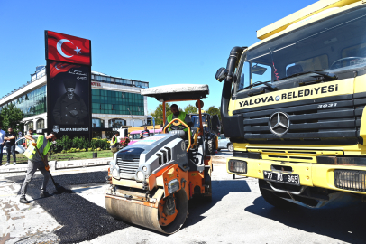 Şehir İçinde Asfalt Yama Çalışmalarına Start Verildi